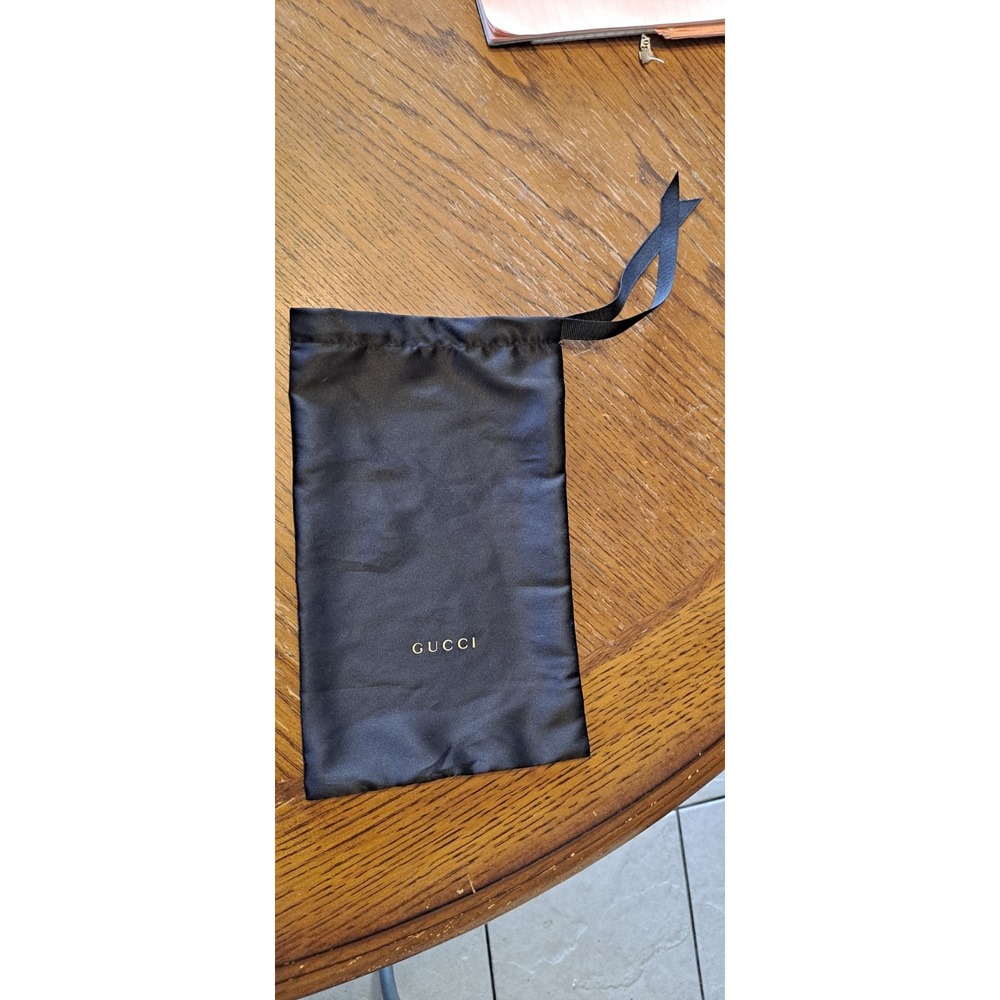 Gucci Bag Drawstring 8.75x15.25 Inches Black